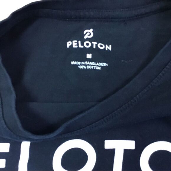 Peloton Black Century 100 Short Sleeve T-Shirt Size Medium - Picture 2 of 5